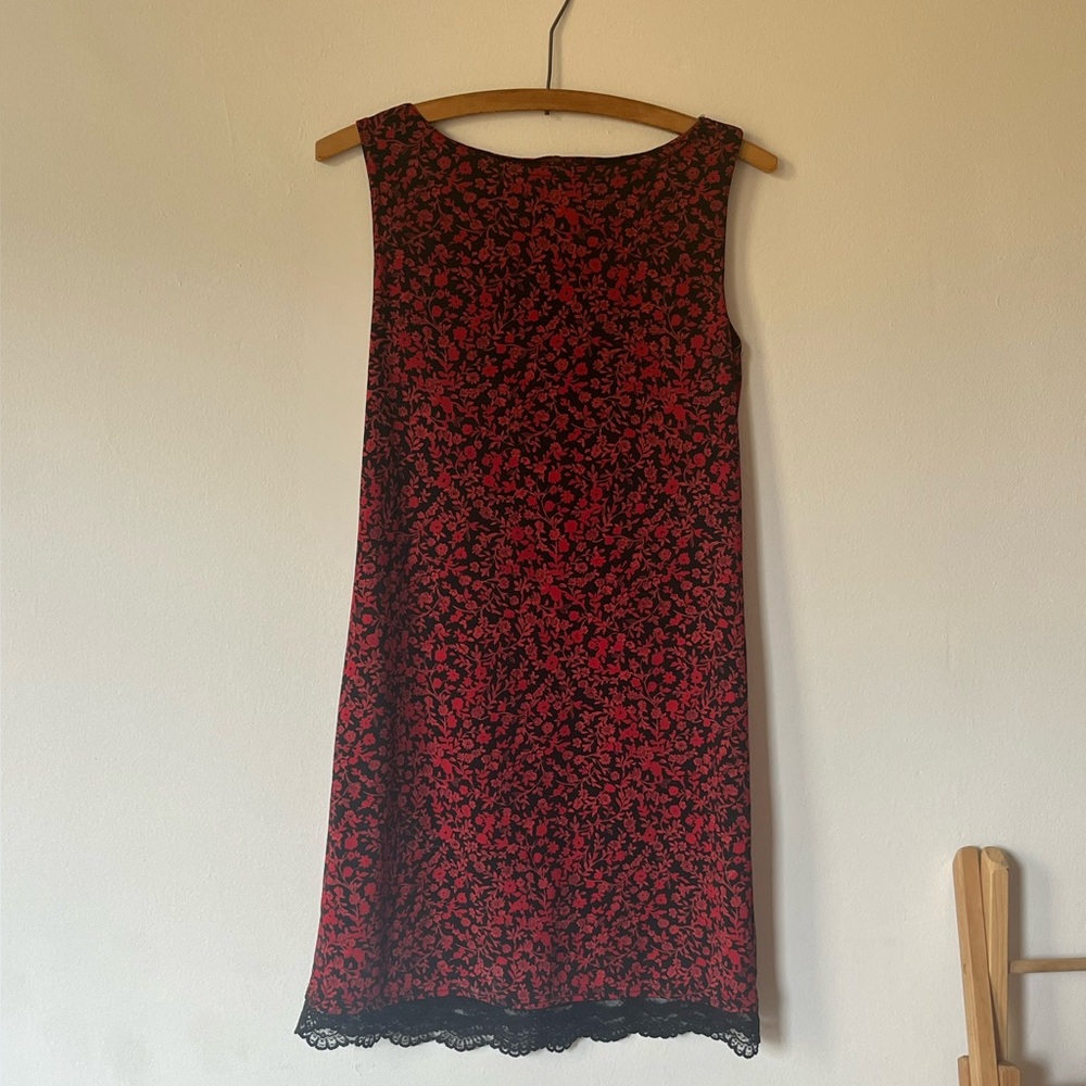Vintage Red and Black Mini Dress- Great American Sportswear